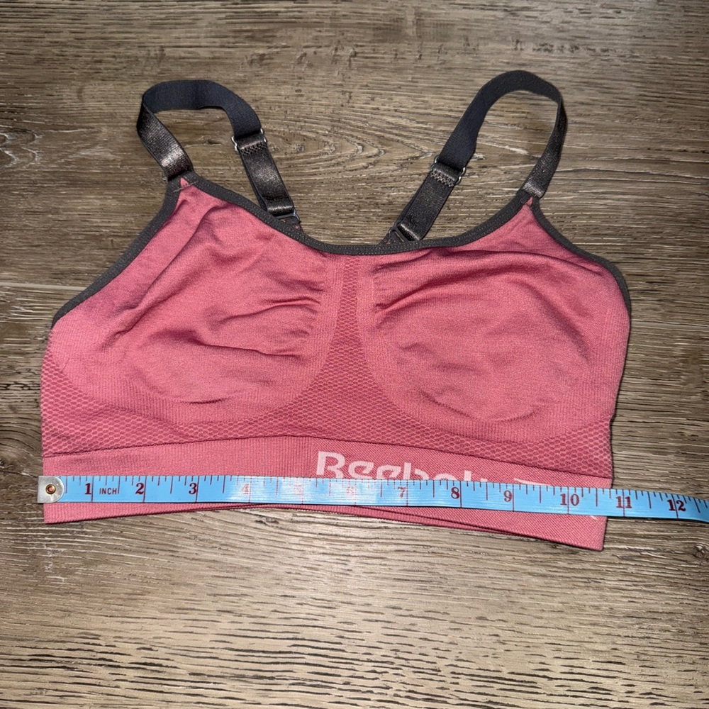 Reebok Trio Sports Bra Set - Pink, Black, Striped - Picture 5 of 13